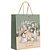 Sacola para presente natal belem media 31x26x10cm - cromus (pct.c/10) - Imagem 1