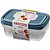 Pote plastico conj. 3 potes facil 785ml (s) - sanremo (kit) - Imagem 1