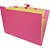 Pasta sanfonada plastica a4 5 divisoes rosa neon - polibras (unidade) - Imagem 2