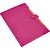 Pasta sanfonada plastica a4 5 divisoes rosa neon - polibras (unidade) - Imagem 2