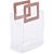 Sacola para presente lisa pvc transp/rosa 16,4x14,2x7,3c - cromus (pct.c/10) - Imagem 1