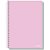 Caderno espiral 1/4 capa dura office colors 80fls. - pauta branca (pct.c/05) - Imagem 1