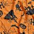 Tnt estampado 1,40m 40g halloween tumulo laranja/preto - supper (rl-25mts) - Imagem 1