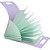 Pasta sanfonada plastica a4 12 divisoes vertical lilas - polibras (unidade) - Imagem 2