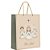 Sacola para presente natal belem anjinhos pq 23x19x10cm - cromus (pct.c/10) - Imagem 1