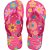 Chinelo havaianas infantil kids flores 27/8 rosa flux - havaianas (par) - Imagem 1