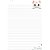 Refil para caderno cute cat p/argolado 63g. 80fls - cadersil (unidade) - Imagem 4