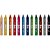 Giz de cera jumbo tris barbie 12 cores - summit (cx.c/12) - Imagem 1