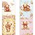 Caderno brochurao capa dura love bears 80fls - tilibra (pct.c/05) - Imagem 1