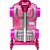 Mochila infantil com rodinha barbie conversivel - maxtoy (unidade) - Imagem 3