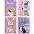 Caderno 01x1 capa dura kawaii 80 folhas - tamoio (pct.c/04) - Imagem 1