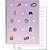 Caderno 01x1 capa dura charms lilas 80fls - tamoio (unidade) - Imagem 1
