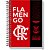 Caderno 01x1 capa dura flamengo 80fls - kit (pct.c/04) - Imagem 4