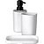 Utensilios para banheiro kit 3pcs para pia branco - ordene (kit) - Imagem 1