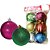 Artigo para decoracao natal bola 7cm glitter sortido - v.m.p. (pct.c/06) - Imagem 1