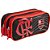 Estojo duplo flamengo preto/vermelho - kit (unidade) - Imagem 2