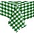 Toalha plastica 78x78cm xadrez verde escuro - xingo embalagens (pct.c/10) - Imagem 1