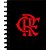 Caderno 10x1 capa dura flamengo mod.1-  disco 160fls. - kit (unidade) - Imagem 1