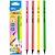Lapis preto redondo decorado hb neon wood free - deli (bl.c/12) - Imagem 1