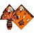 Embalagem p/ovo de pascoa 34x34cm chocolatier laranja - xingo embalagens (pct.c/25) - Imagem 1