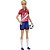 Barbie profissoes boneca futebol uniforme nº 9 - mattel (unidade) - Imagem 3