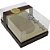 Caixa p/ovo de pascoa 350g c/colher marrom/ouro - xingo embalagens (pct.c/05) - Imagem 1
