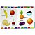 Livro infantil ilustrado meus primeiros alimentos 12,5x - magic kids (unidade) - Imagem 1