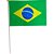 Copa do mundo bandeira brasil hast.mao 60x90 - nyr festas (pct.c/12) - Imagem 1