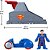 Imaginext super-man lancador de personag - mattel (unidade) - Imagem 3