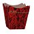 Cachepot paper decorado pote 15 scarlet - xingo embalagens (pct.c/10) - Imagem 1