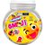 Doce danclets emoji c/recheio (sortido) - danilla foods (pote-50) - Imagem 1