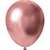 Balao 9 liso cromado rosa metalico - festcolor (pct.c/25) - Imagem 2