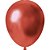 Balao 9 liso cromado vermelho metalico - festcolor (pct.c/25) - Imagem 1