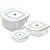 Pote plastico conj. 3potes encaixaveis c/val - plasutil (kit) - Imagem 1