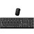 Kit perifericos teclado+mouse s/fio slim preto - multi (kit) - Imagem 1