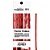 Fecho metalico vermelho 4mmx11cm. - fitas progresso (pct.c/100) - Imagem 1
