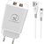 Carregador celular de parede 2x1 cabo type c+usb 6a 1m c/ca - flex (unidade) - Imagem 1