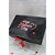 Caixa para presente com tampa rigida dobr. preta 28x20x9,2cm - art lille (unidade) - Imagem 1