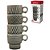 Xicara cafe minar 90ml cinza 4 pecas - western (jogo) - Imagem 1