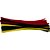 Acessorio para cabelo haste chenille 30cm aveludado - kit (pct.c/100) - Imagem 1
