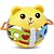 Brinquedo para bebe roly poly c/chocalho e formas - maral (unidade) - Imagem 1