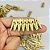 Artesanato miniatura pregador ouro 2,5cm - kit (pct.c/100) - Imagem 4