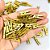 Artesanato miniatura pregador ouro 2,5cm - kit (pct.c/100) - Imagem 1