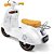 Veiculo eletrico avespa 6v c/som 30kg branco - maral (unidade) - Imagem 3