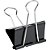 Prendedor de papel binder 50mm preto - brw (pote-12) - Imagem 2