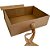 Caixa para presente com tampa rigida dobr. kraft 33x25x12cm - art lille (unidade) - Imagem 2