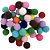 Aviamento pompom multicolor.2 10mm c/100unid. - art lille (pacote) - Imagem 1