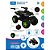 Veiculo eletrico quadriciclo atv verde 12v - bandeirante (unidade) - Imagem 1
