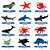 Miniatura colecionavel kit animais marinhos 12pcs (sortido) - toy mix (unidade) - Imagem 1