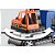 Caminhao work truck c/escavadeira 30cm - orange toys (unidade) - Imagem 3